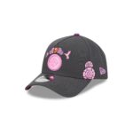 Pittsburgh Steelers Day of the Dead Graphite 9FORTY A-Frame Snapback Hat - Image 3