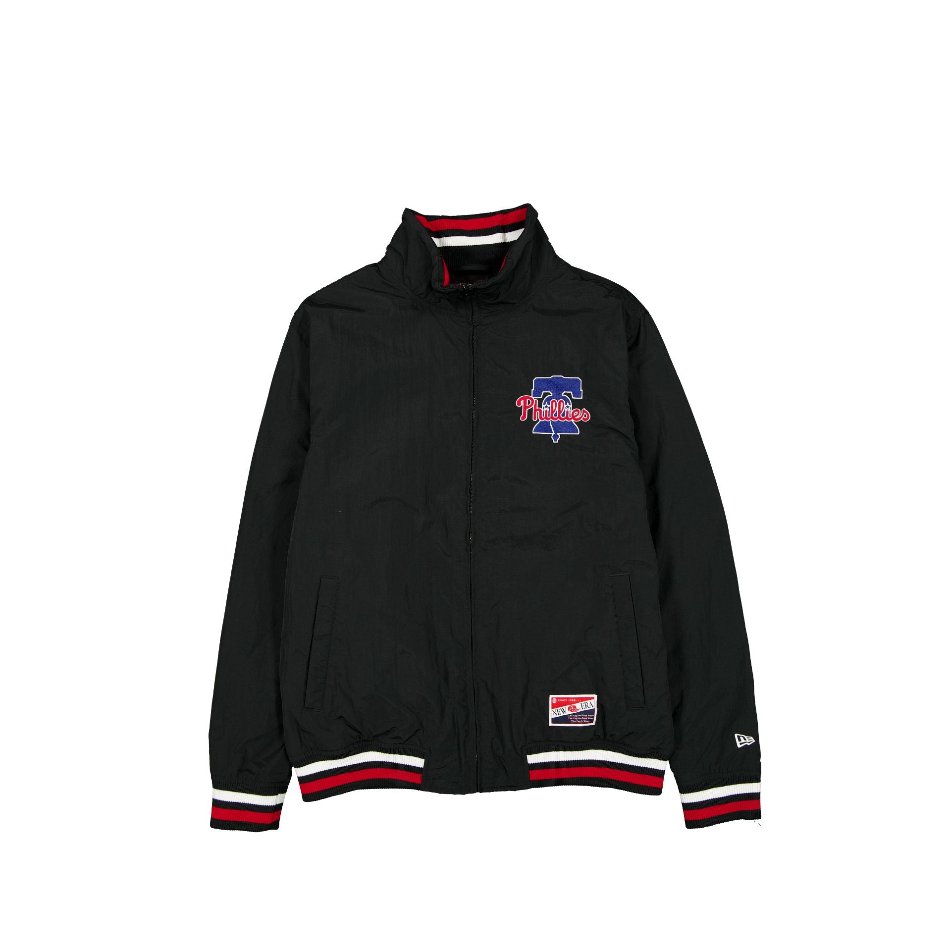 60677100_JACKET_THROWBACK_FW25_PHIPHI_BLK_F-1 Philadelphia Phillies Throwback Nylon Jacket - Image 1
