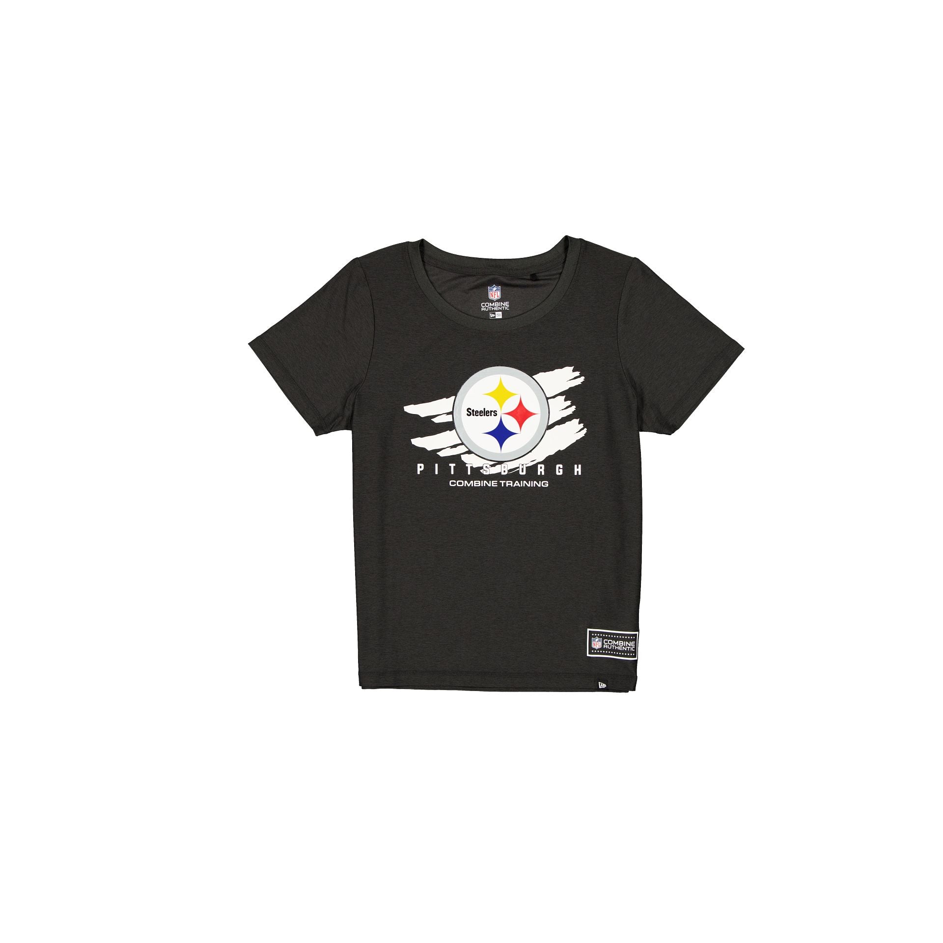 60682777_TSHIRT_NFL25SIDELINE_PITSTE_GRY_F-1 Pittsburgh Steelers 2025 Functional Fandom Women's Short Sleeve T-Shirt - Image 1