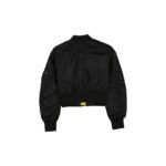 Alpha Industries x Los Angeles Lakers Black and Gold Women's Cropped L-2B Bomber Jacket - Image 3