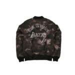 Alpha Industries x Los Angeles Lakers Black Camo MA-1 Bomber Jacket - Image 4
