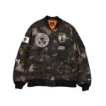 Alpha Industries x Boston Celtics Black Camo MA-1 Bomber Jacket