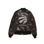 Alpha Industries x Toronto Raptors Black Camo MA-1 Bomber Jacket - Image 4