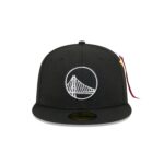 Alpha Industries x Golden State Warriors Black 59FIFTY Fitted Hat - Image 2
