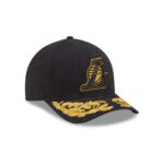 Alpha Industries x Los Angeles Lakers Black 9FORTY M-Crown A-Frame Snapback Hat - Image 3