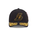 Alpha Industries x Los Angeles Lakers Black 9FORTY M-Crown A-Frame Snapback Hat - Image 2