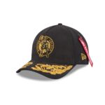 Alpha Industries x Boston Celtics Black 9FORTY M-Crown A-Frame Snapback Hat
