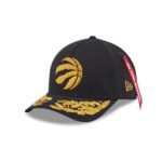 Alpha Industries x Toronto Raptors Black 9FORTY M-Crown A-Frame Snapback Hat