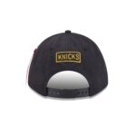 Alpha Industries x New York Knicks Black 9FORTY M-Crown A-Frame Snapback Hat - Image 6