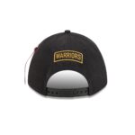 Alpha Industries x Golden State Warriors Black 9FORTY M-Crown A-Frame Snapback Hat - Image 6