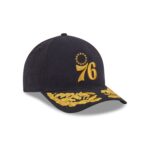 Alpha Industries x Philadelphia 76ers Black 9FORTY M-Crown A-Frame Snapback Hat - Image 3