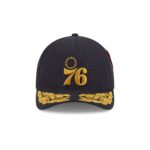 Alpha Industries x Philadelphia 76ers Black 9FORTY M-Crown A-Frame Snapback Hat - Image 2