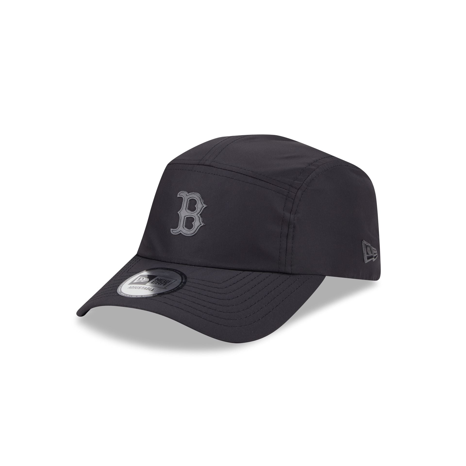 60692605_RUNNER_ALPHARUNNER26166_BOSRED_XBK_3QL Alpha Industries x Boston Red Sox Black Runner Adjustable Hat - Image 1