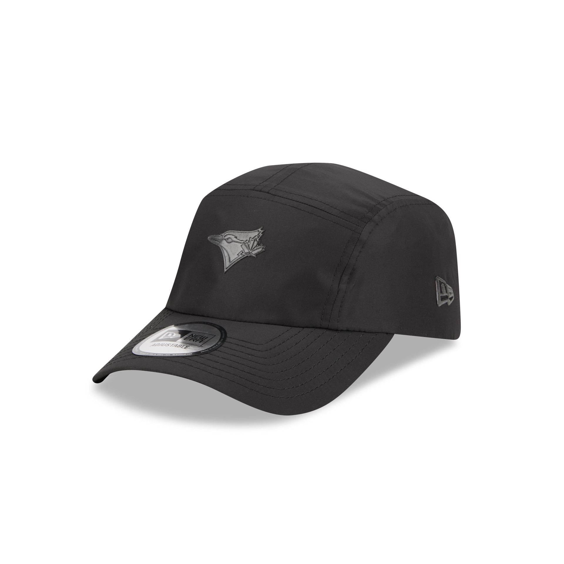 60692631_RUNNER_ALPHARUNNER26166_TORJAY_XBK_3QL Alpha Industries x Toronto Blue Jays Black Runner Adjustable Hat - Image 1