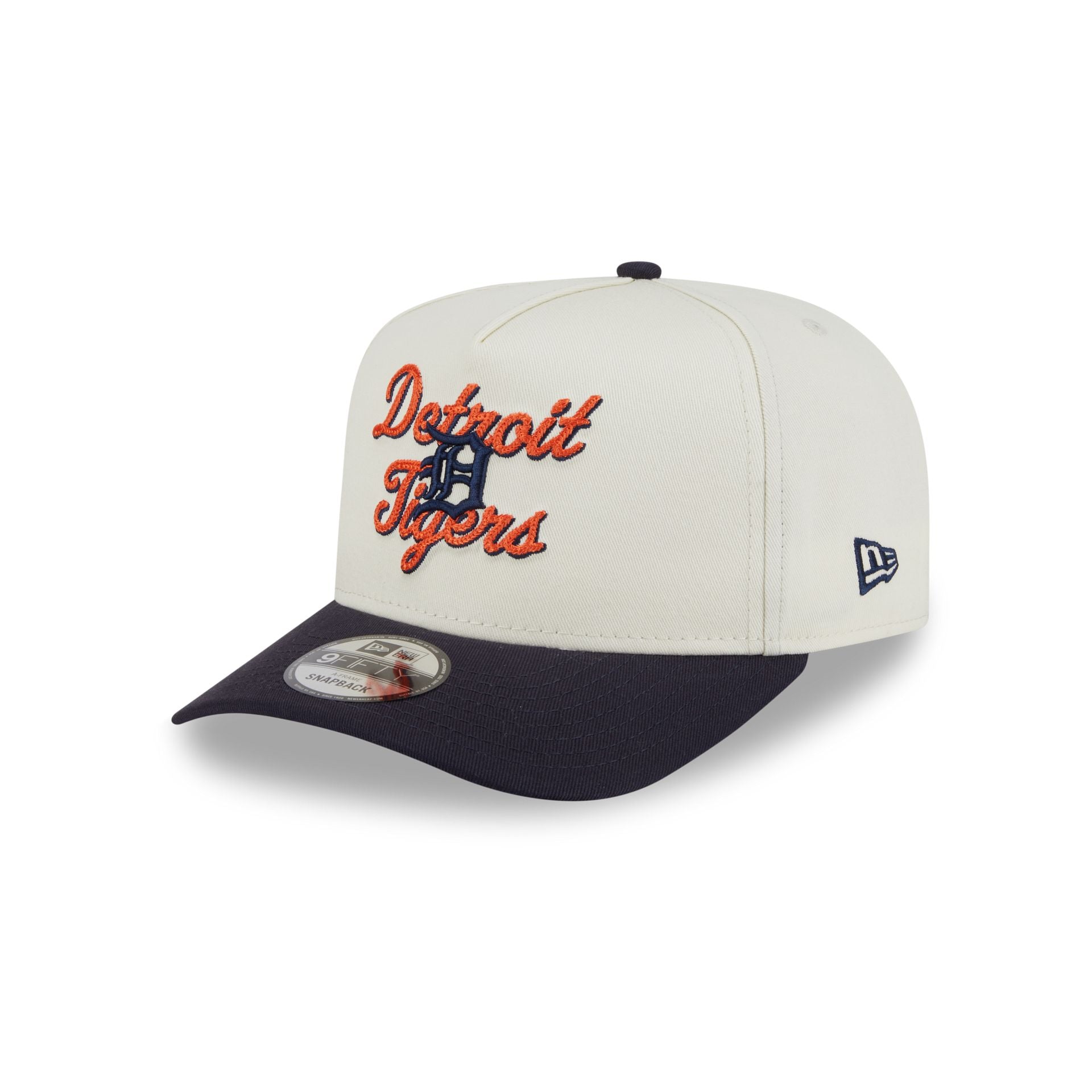60727227_9FIFTYAF_950AFCHNSTCH25232_DETTIG_CHW_3QL Detroit Tigers Chainstitch 9FIFTY A-Frame Snapback Hat - Image 1