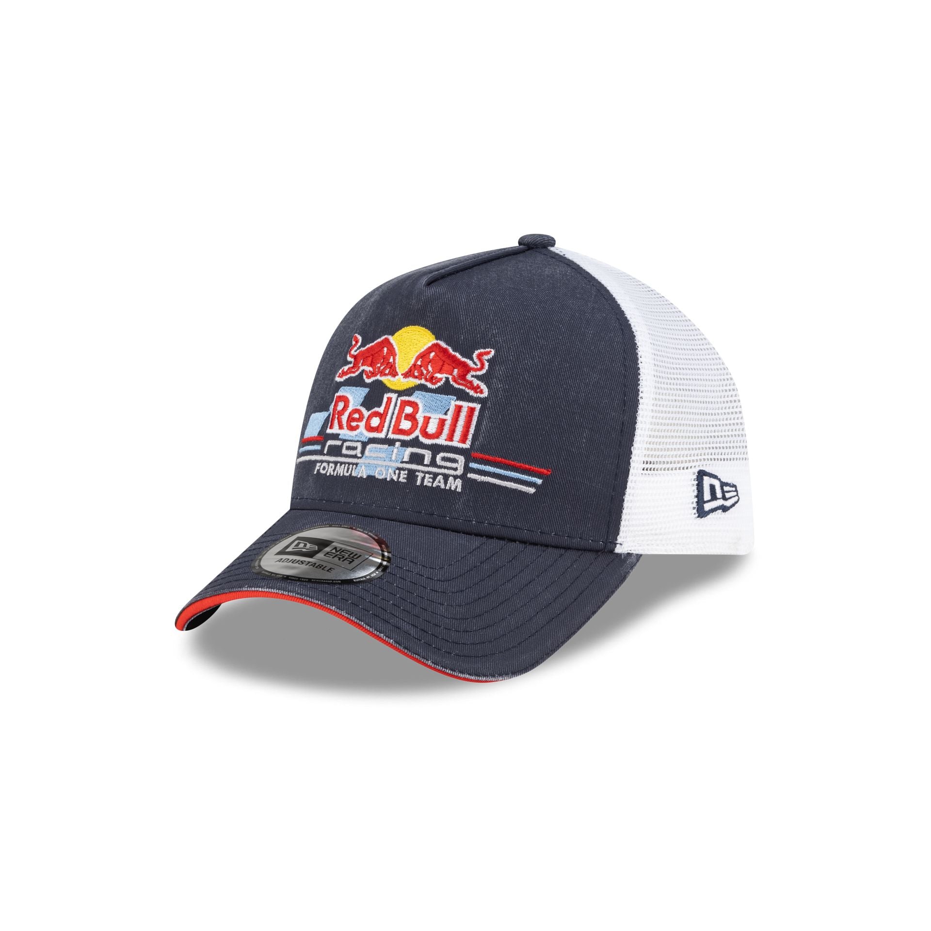 60748067_9FORTYAF_EMEA_FALL25_RBULLF1_NAV_3QL Oracle Red Bull Racing Reedition 9FORTY A-Frame Trucker Hat - Image 1