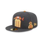 Mexico Baseball Day of the Dead Graphite 59FIFTY Fitted Hat - Image 3
