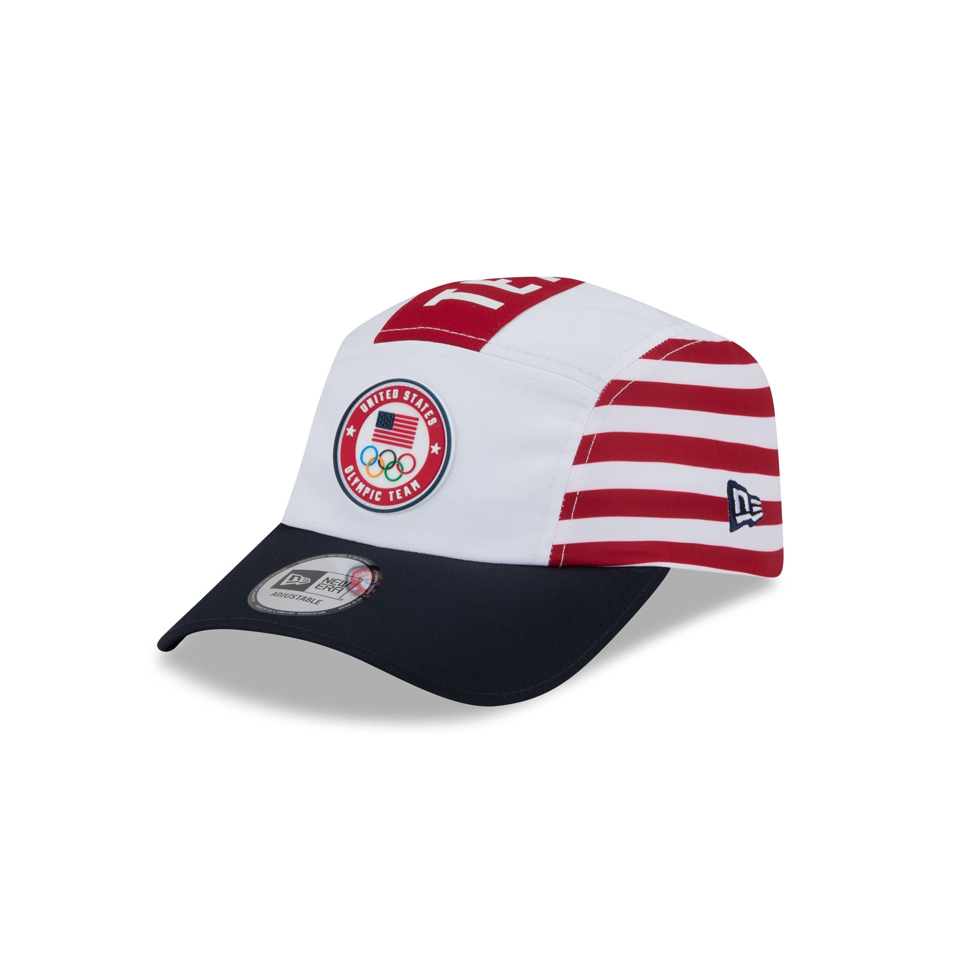 60757955_RUNNER_USARUNNER26973_USAOLM_OTC_3QL Team USA 2026 Winter Olympics Milan Stars & Stripes Runner Adjustable Hat - Image 1