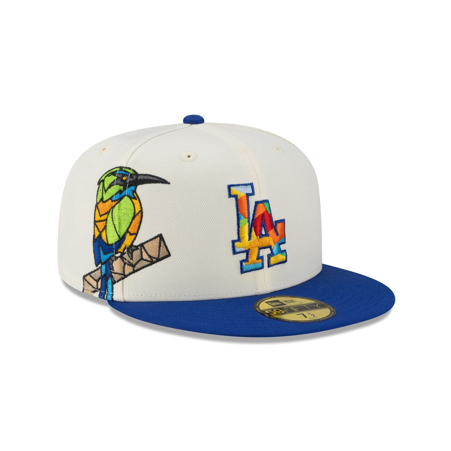 60768712_59FIFTY_CITY_ELEMENTS_25_LOSDOD_CHW_3QR Los Angeles Dodgers El Salvador City Elements 59FIFTY Fitted Hat - Image 1