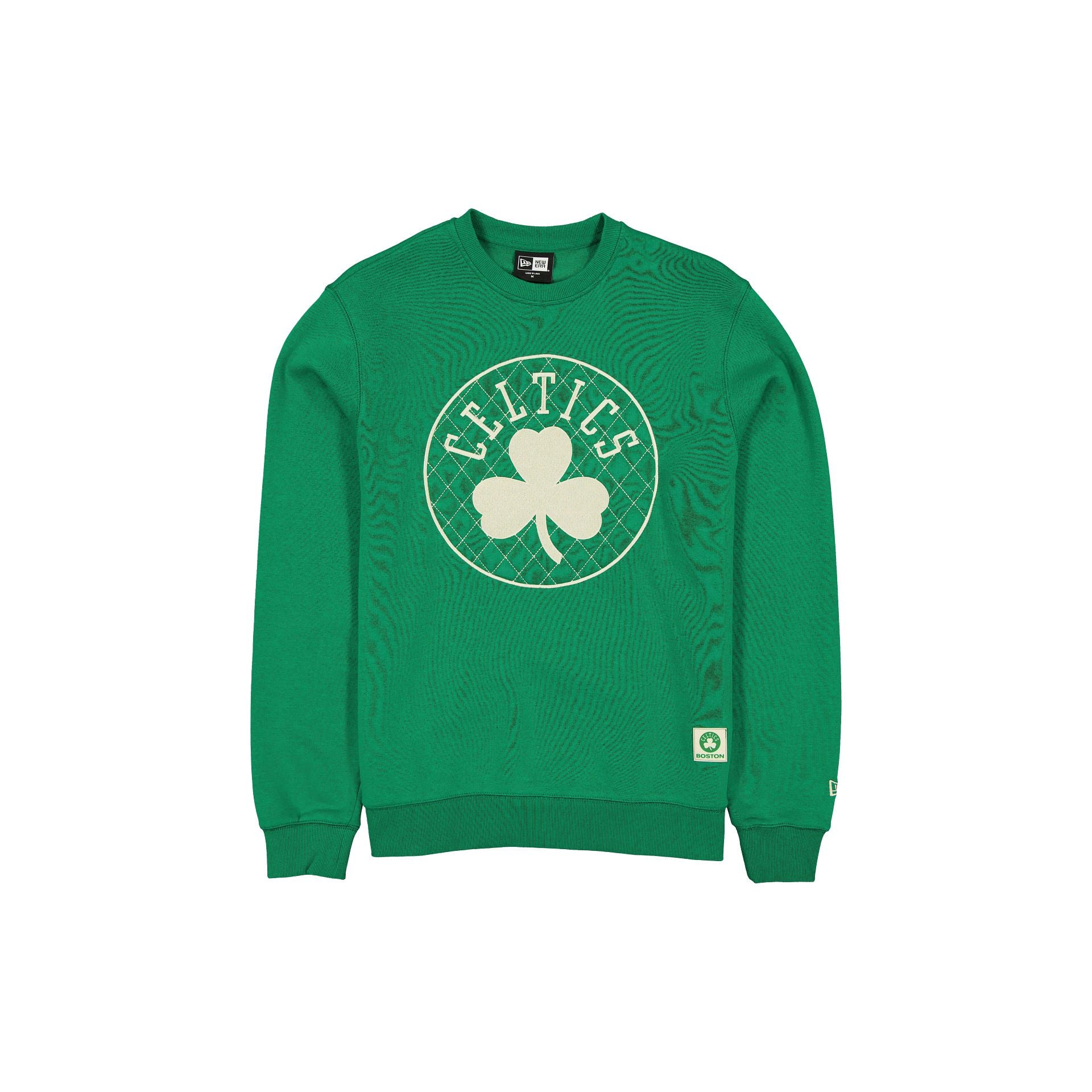 60769300_CREWNECK_Q4CUSTOMS_BOSCEL_GREEN_F Boston Celtics Quilted Crewneck - Image 1