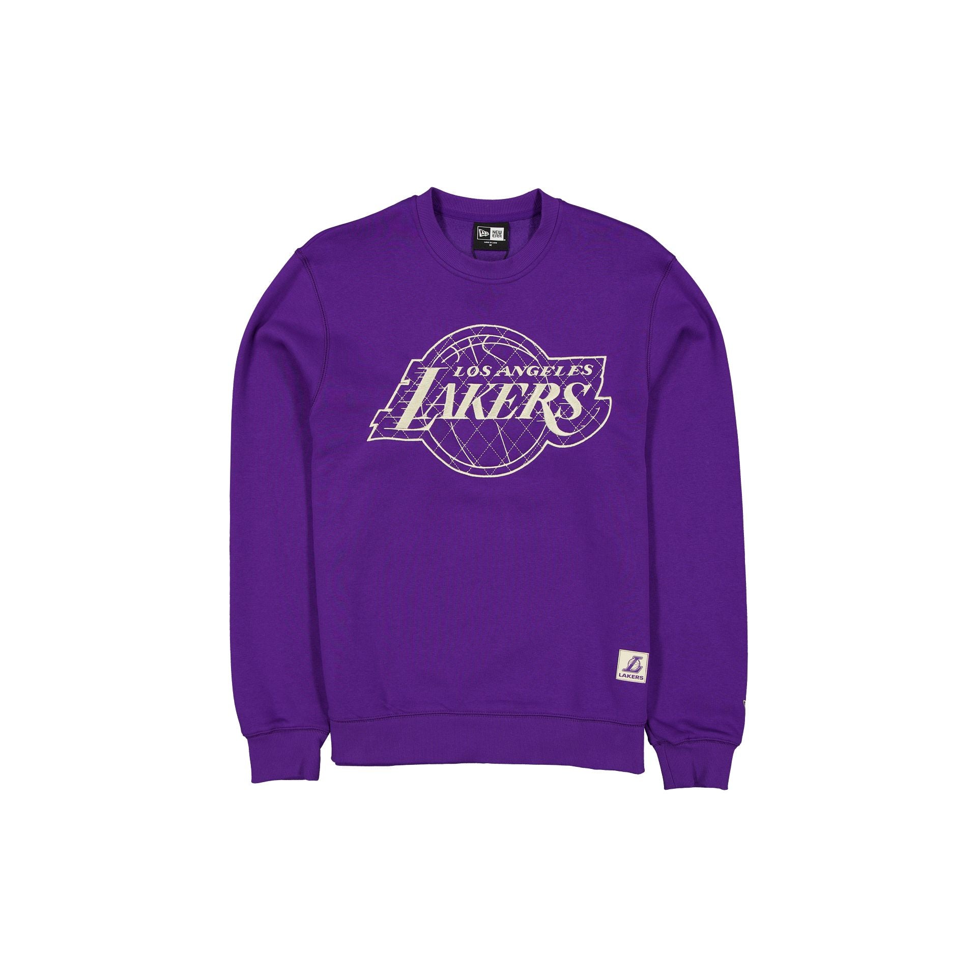 60769334_CREWNECK_Q4CUSTOMS_LOSLAK_PURPLE_F Los Angeles Lakers Quilted Crewneck - Image 1