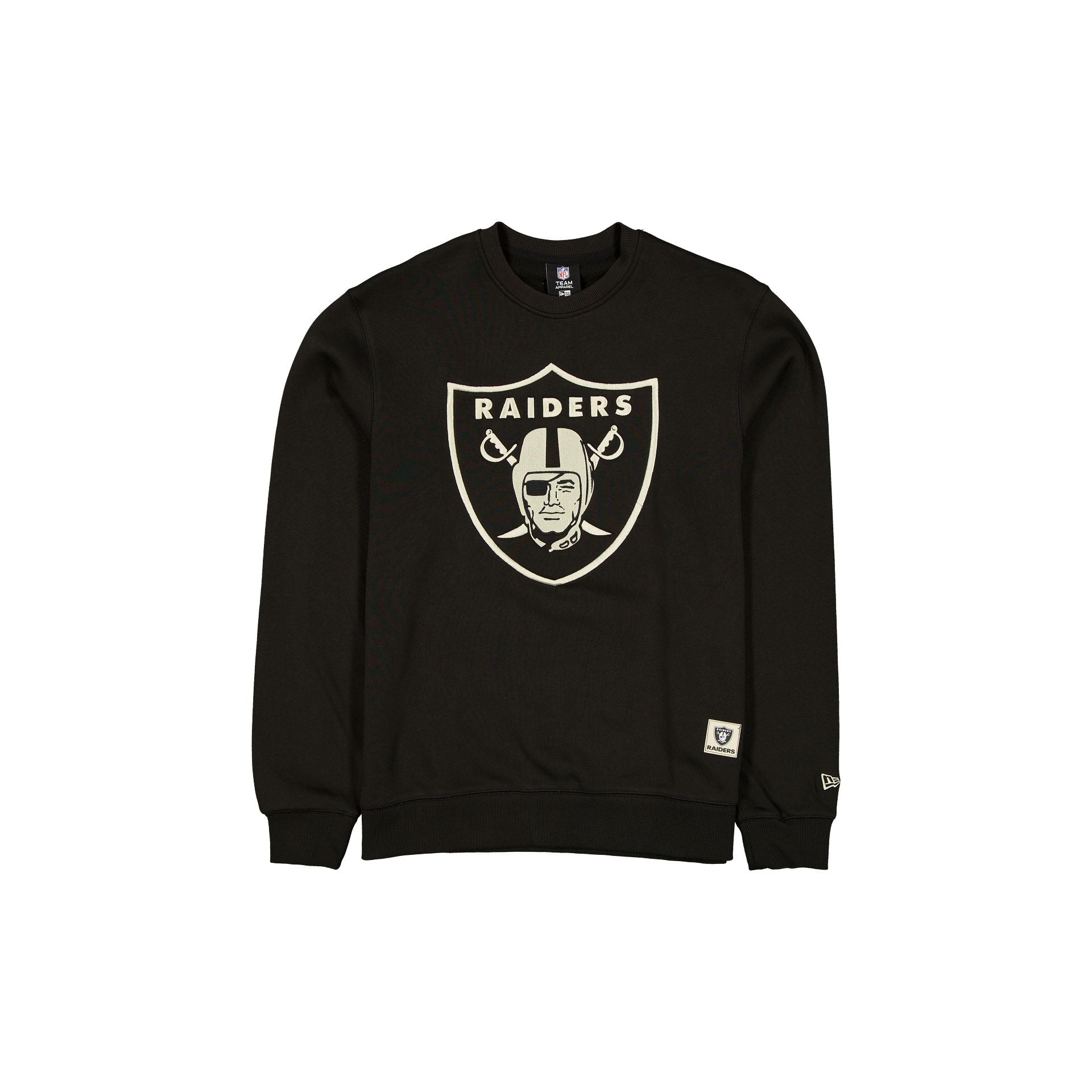 60769358_CREWNECK_Q4CUSTOMS_LASRAI_BLACK_F Las Vegas Raiders Quilted Crewneck - Image 1