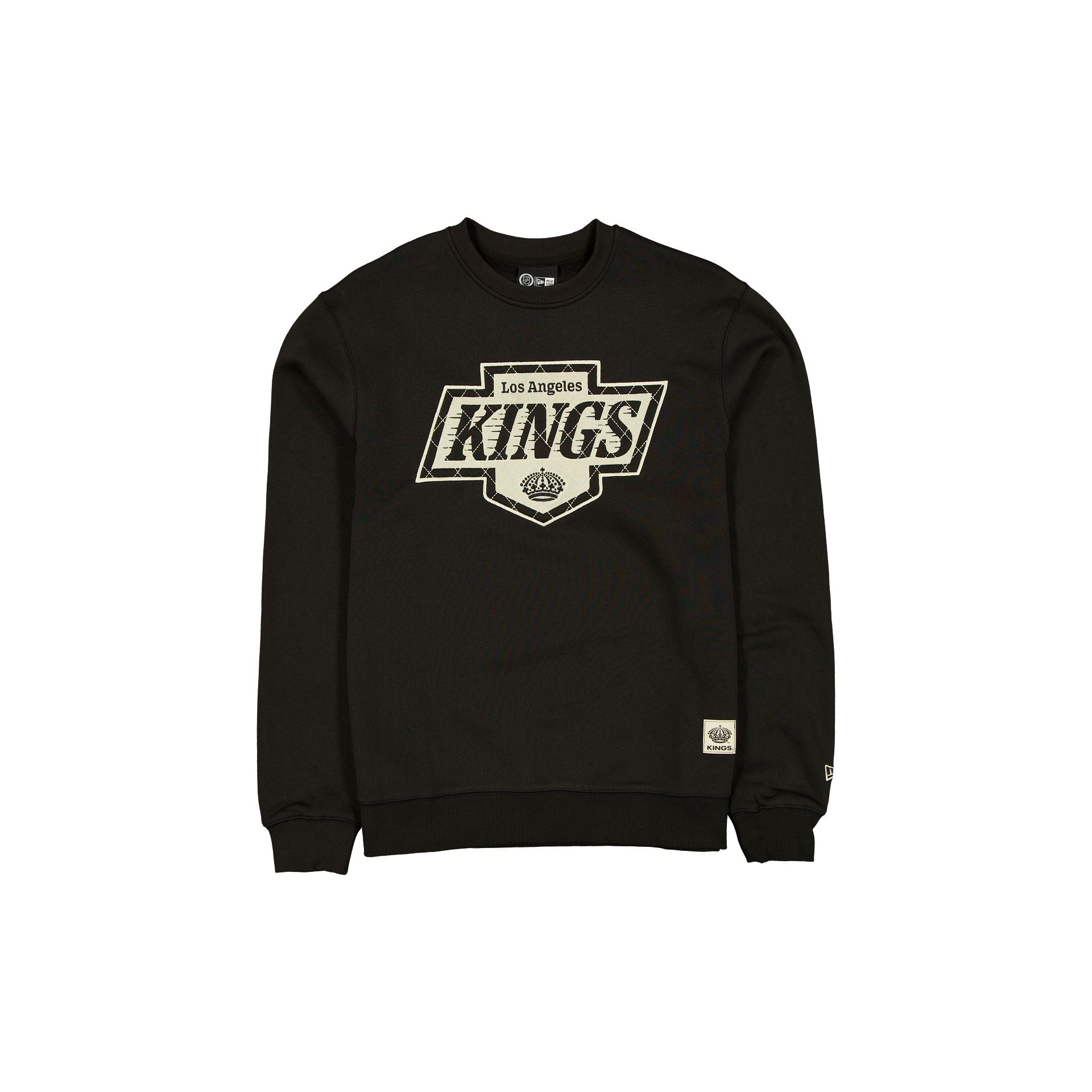 60769384_CREWNECK_Q4CUSTOMS_LOSKIN_BLACK_F Los Angeles Kings Quilted Crewneck - Image 1