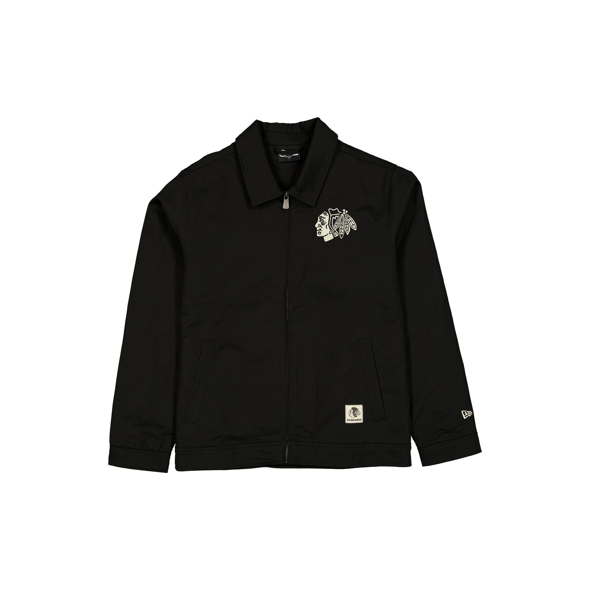 60769526_JACKET_Q4CUSTOMS_CHIBLA_BLACK_F Chicago Blackhawks Quilted Jacket - Image 1