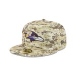 Baltimore Ravens 2025 Salute to Service Fan Gear 59FIFTY Fitted Hat - Image 3