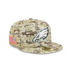 Philadelphia Eagles 2025 Salute to Service Fan Gear 59FIFTY Fitted Hat