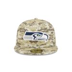 Seattle Seahawks 2025 Salute to Service Fan Gear 59FIFTY Fitted Hat - Image 2