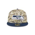 Seattle Seahawks 2025 Salute to Service Fan Gear 9FIFTY Snapback Hat - Image 2