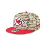 Kansas City Chiefs 2025 Salute to Service Fan Gear 9FIFTY Snapback Hat - Image 3