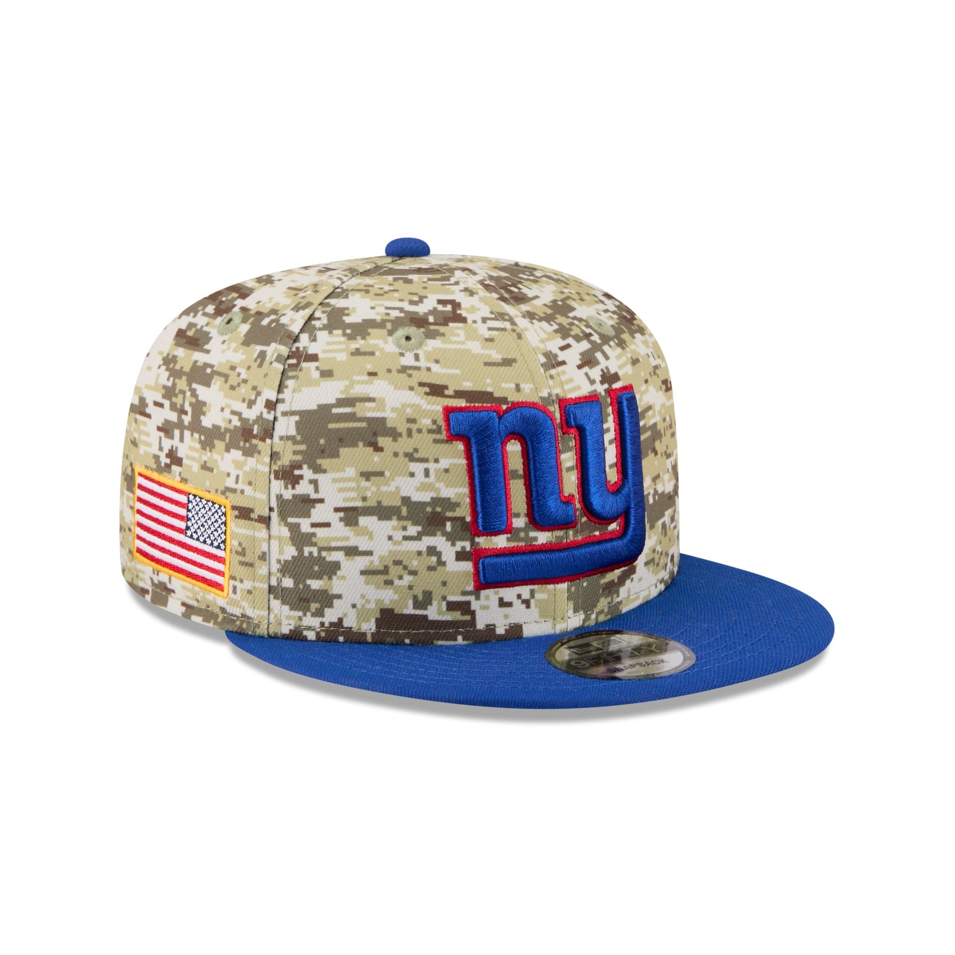 60770671_9FIFTY_NFL25STSFP29814_NEYGIA_OTC_3QR New York Giants 2025 Salute to Service Fan Gear 9FIFTY Snapback Hat - Image 1