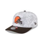 Cleveland Browns 2025 Salute to Service Fan Gear 9SEVENTY Stretch-Snap Hat - Image 3