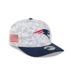 New England Patriots 2025 Salute to Service Fan Gear 9SEVENTY Stretch-Snap Hat