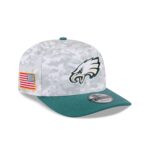 Philadelphia Eagles 2025 Salute to Service Fan Gear 9SEVENTY Stretch-Snap Hat