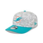 Miami Dolphins 2025 Salute to Service Fan Gear 9SEVENTY Stretch-Snap Hat - Image 3