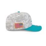 Miami Dolphins 2025 Salute to Service Fan Gear 9SEVENTY Stretch-Snap Hat - Image 4