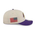 Los Angeles Lakers Three Looms Americana Herringbone Retro Crown 9FIFTY Adjustable Hat - Image 4