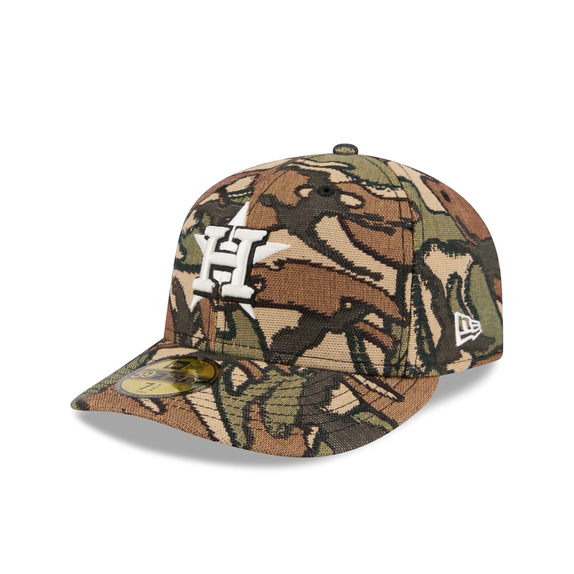 60772933_59FIFTY_JACQUARDCAMO5950PC_HOUAST_XCM_3QL Houston Astros Three Looms Jacquard Camo 59FIFTY Fitted Hat - Image 1