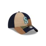 Seattle Mariners Three Looms Cotton Twill Patchwork 9TWENTY Adjustable Hat - Image 3