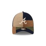 Atlanta Braves Three Looms Cotton Twill Patchwork 9TWENTY Adjustable Hat - Image 2