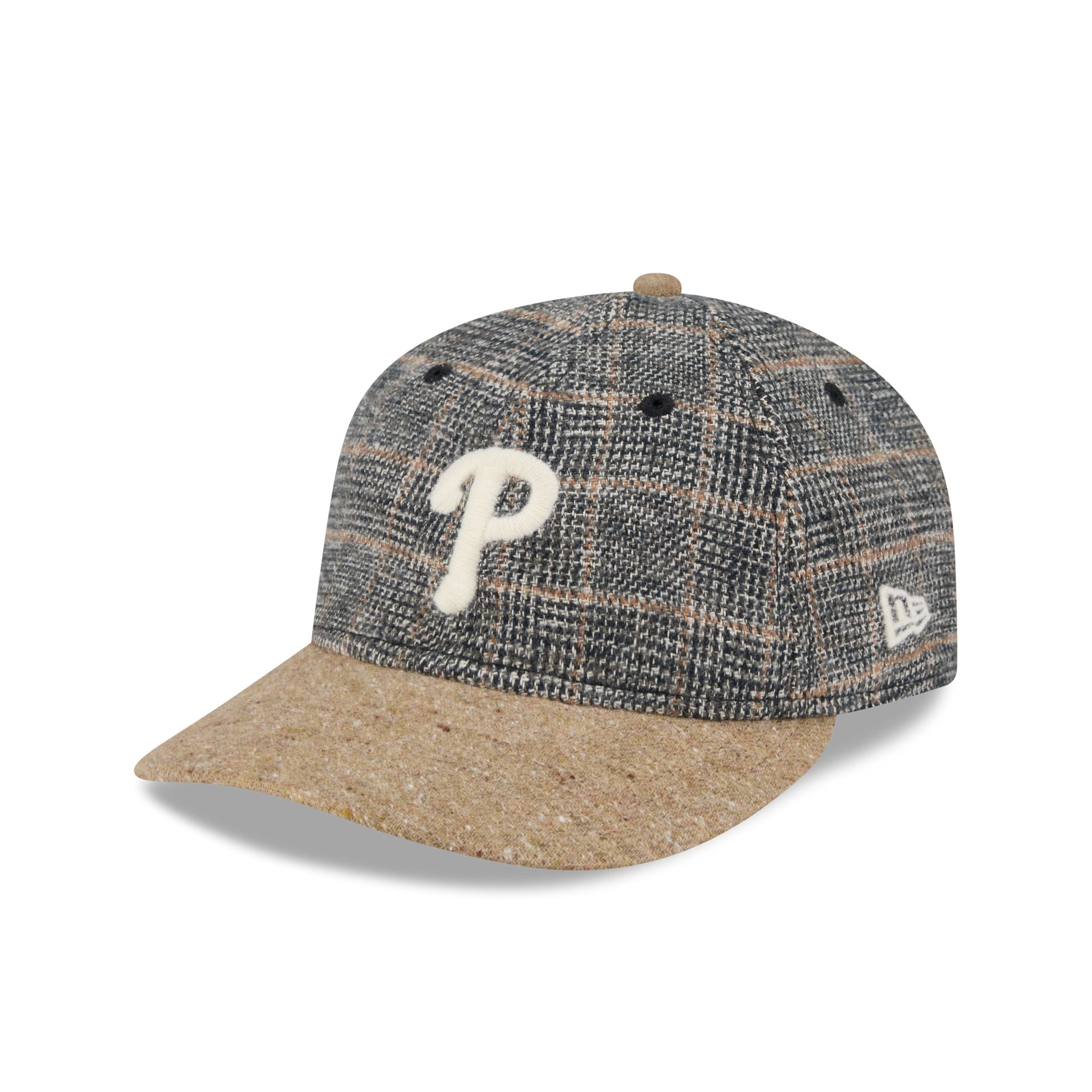 Philadelphia Phillies Three Looms Vintage Tweed Retro Crown 59FIFTY Fitted Hat - Image 1