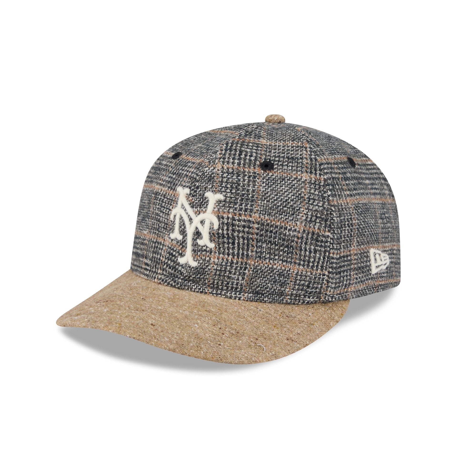 New York Mets Three Looms Vintage Tweed Retro Crown 59FIFTY Fitted Hat - Image 1