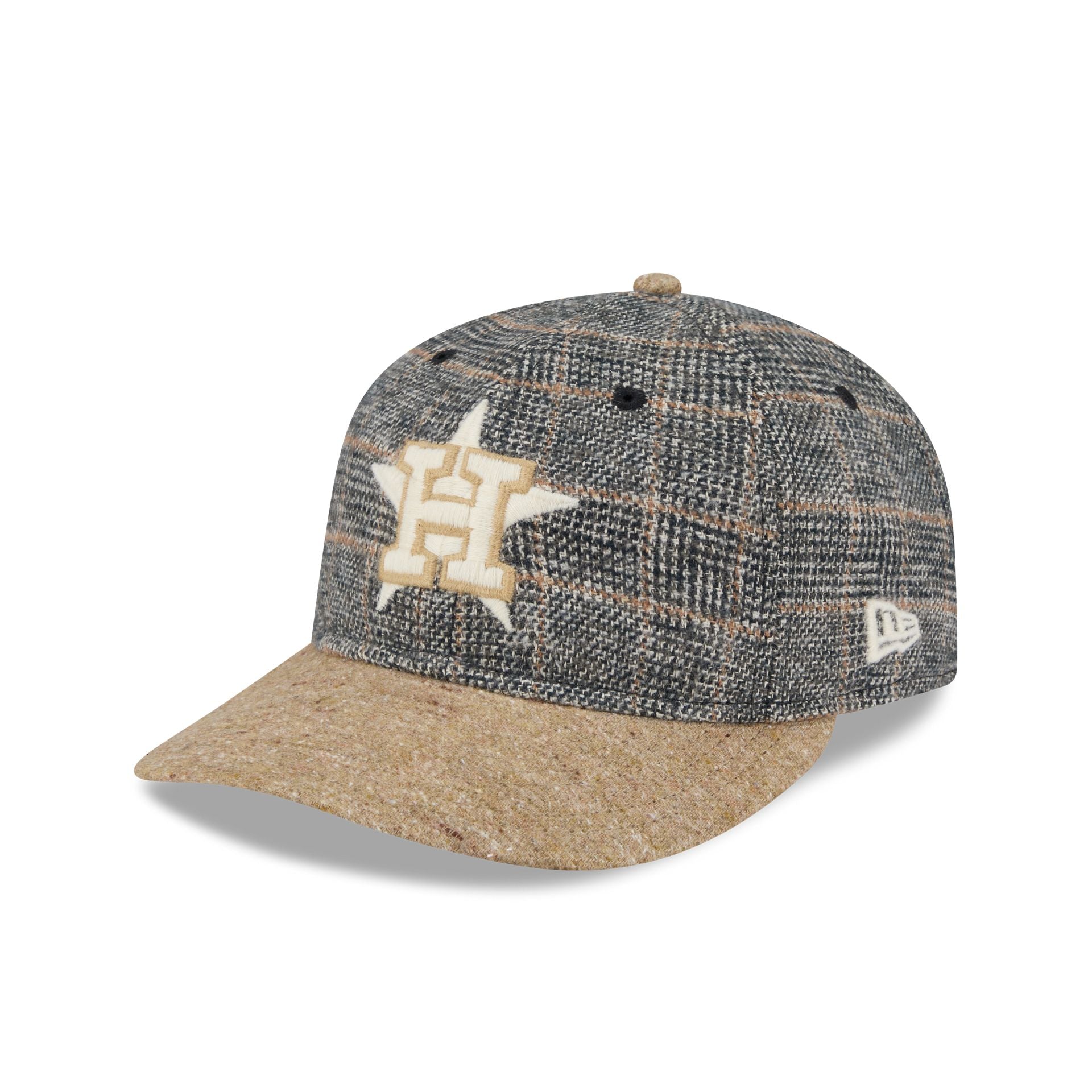 Houston Astros Three Looms Vintage Tweed Retro Crown 59FIFTY Fitted Hat - Image 1