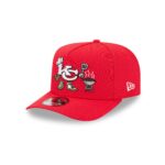 Kansas City Chiefs Cartoon 9FIFTY A-Frame Snapback Hat - Image 3