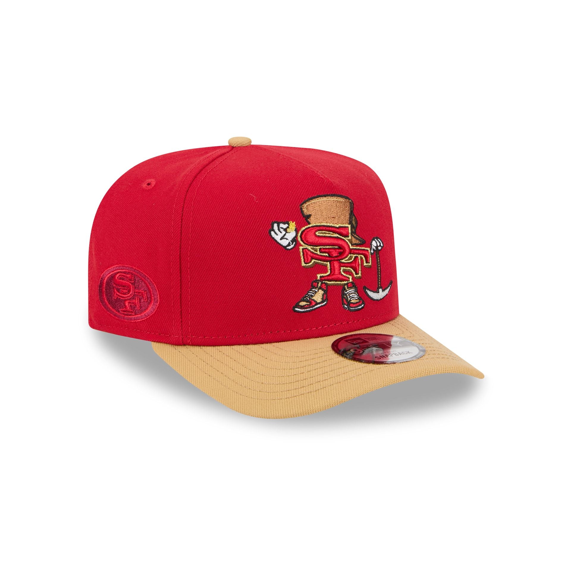 60792244_9FIFTYAF_950AFCARTOON29304_SAF49E_OTC_3QR San Francisco 49ers Cartoon 9FIFTY A-Frame Snapback Hat - Image 1