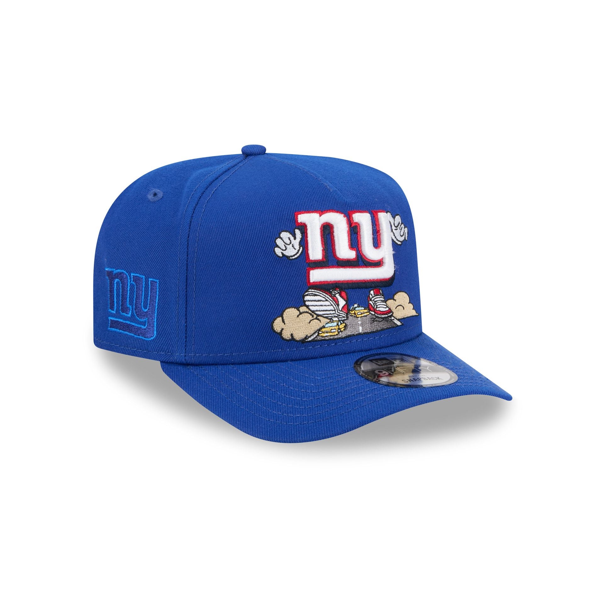 60792251_9FIFTYAF_950AFCARTOON29304_NEYGIA_OTC_3QR-1 New York Giants Cartoon 9FIFTY A-Frame Snapback Hat - Image 1