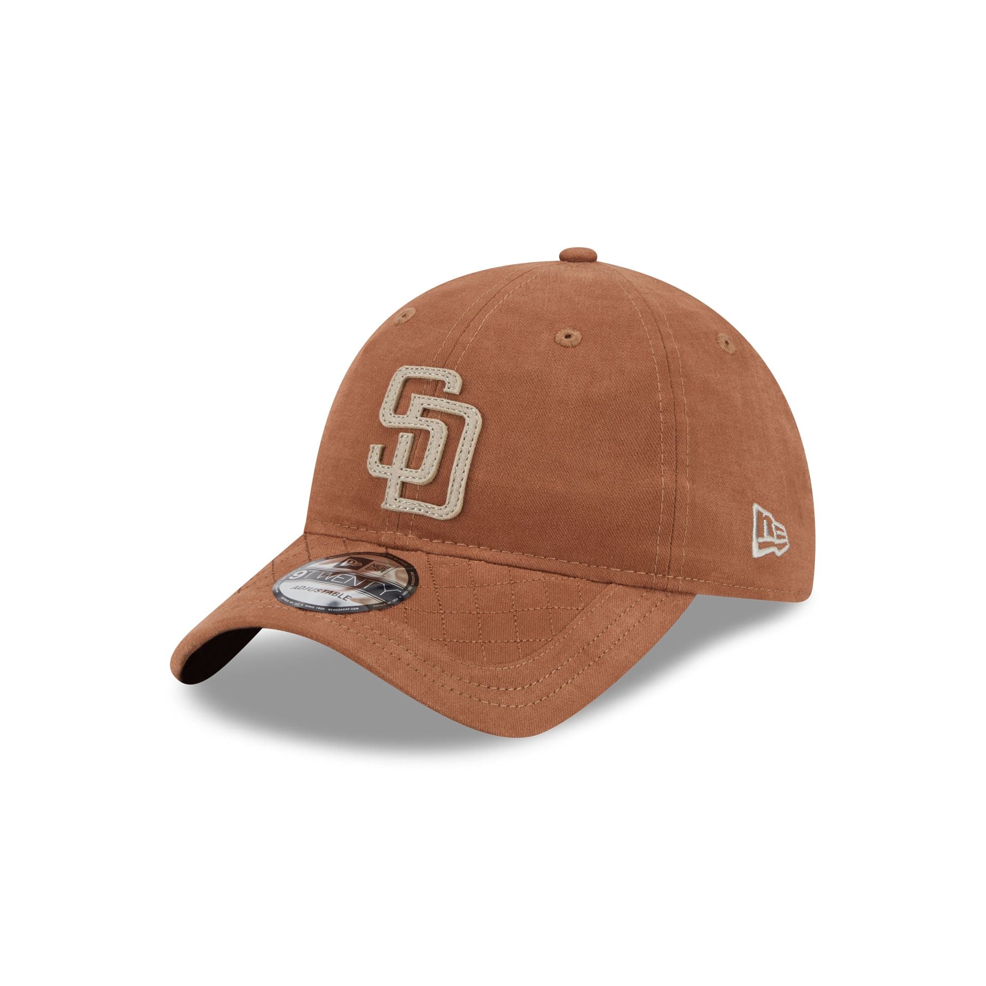 60832602_9TWENTY_LifestyleEnergy_SADPAD_OTC_3QL San Diego Padres Quilted 9TWENTY Adjustable Hat - Image 1